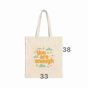 Sustainable Recycled <b>Canvas</b> Shopping Bag Biodegradable Organic Cotton Tote Bags Wholesale Eco Conscious Packaging - Product Image 4
