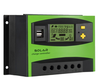 Contrôleur de système solaire automatique de haute qualité 20A 30A 40A 12V/24V contrôleur de Charge solaire PWM avec double clé USB en option