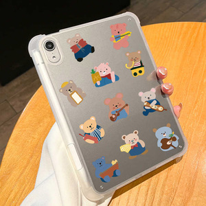 100 pièces Kawaii morceaux de papier ours dessin animé Graffiti autocollants pour livre mur bouteille <span class=keywords><strong>vinyle</strong></span> enfants mignon petits ours autocollant - Product Image 6