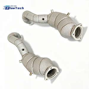 Tubo de Escape de Acero Inoxidable 304 de Alta Calidad para Porsche 718 GT4 RS 4.0L, Mejora de Escape para Carreras con Protector Térmico, Euro 5, 200 Celdas - Product Image 2