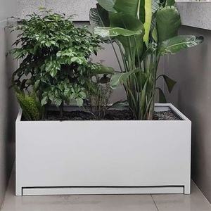 Thickened Long <b>Planter</b> Box with Pull-Out Water Tray Drainage Flower Pot with Removable Saucer for Succulent Herb <b>Vegetable</b> - Product Image 1