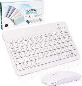 Bluetooth <b>Keyboard</b> and Mouse Combo Ultra Slim Rechargeable Portable Wireless <b>Keyboard</b> Mouse Set for Android Windows Tablet - Product Image 5