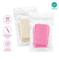 Fournisseur Fubowen, 40 coussinets d'isolation pour cils, respirants, non tissés, patchs pour les yeux, pour salon professionnel de lifting des cils