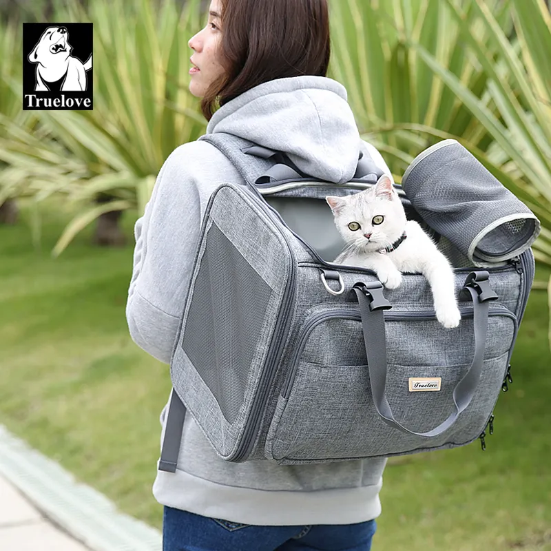 Truelove Diskon Besar-besaran Grosir Ransel Hewan Peliharaan Dapat Dilipat Luar Ruangan Kucing Anjing Bepergian Pembawa Hewan Peliharaan Bebas Genggam