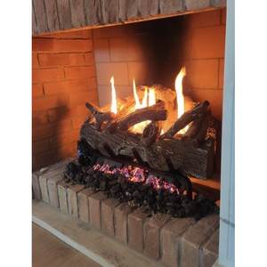 Quemador de leña de 40x30x15h con bola para chimeneas 4 barras como herramienta de torneado - Product Image 3