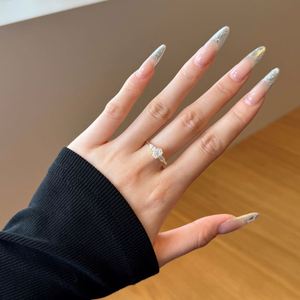 Dylam Trending Design Rhodium 14K Gold Plated S925 <b>Silver</b> Three-Stone 5A 8A Cubic Zirconia Women <b>Men</b> Engagement Bridal <b>Rings</b> - Product Image 2