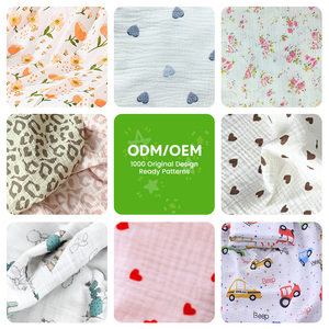 Wholesale <strong>Double</strong> Gauze Embroidery Muslin Fabric <strong>Teddy</strong> <strong>Bear</strong> Muslin Fabric - Product Image 4