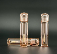 Flacons vides pour gloss à lèvres entièrement transparents, matériaux d'emballage cosmétique professionnels personnalisables pour le sérigraphie de rouge à lèvres