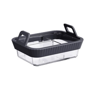 Best-Selling Air Fryer <b>Baking</b> Tray & Mat with <b>Silicone</b> Handles Rectangular Shape for Home Use - Product Image 1