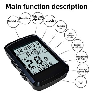 Compteur GPS sans fil étanche pour vélo, écran tachymètre et odomètre pour l'entraînement cycliste et la navigation (vente en gros) - Product Image 5