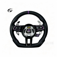 Volant de direction haut de gamme SYX personnalisé en cuir véritable, adapté aux voitures Porsche Macan 971, 991, 992, Panamera, 718 et Taycan