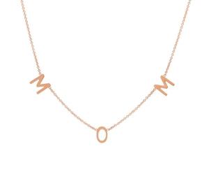 Jietao In Acciaio Inox <span class=keywords><strong>Festa</strong></span> <span class=keywords><strong>della</strong></span> <span class=keywords><strong>Mamma</strong></span> Gioielli Personalizzati Inital <span class=keywords><strong>Collana</strong></span> Lettera Alfabeto Distanziati <span class=keywords><strong>MAMMA</strong></span> <span class=keywords><strong>Collana</strong></span> - Product Image 4