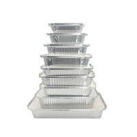 Plaque de cuisson rectangulaire jetable en aluminium pour tartes, quiches et cheesecakes