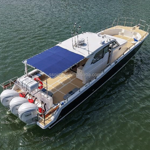 Yacht in Vetroresina da 48,8 Piedi, Cabin Cruiser per 12 Persone, 38 Nodi, Triplo Motore Fuoribordo da 300HP, <span class=keywords><strong>Barca</strong></span> di Lusso per Pesca Sportiva - Product Image 2