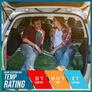 <span class=keywords><strong>Sac</strong></span> <span class=keywords><strong>de</strong></span> <span class=keywords><strong>couchage</strong></span> <span class=keywords><strong>double</strong></span> en flanelle <span class=keywords><strong>de</strong></span> coton pour adultes 2 personnes 10F avertissement <span class=keywords><strong>de</strong></span> temps <span class=keywords><strong>froid</strong></span> et taille extra large - Product Image 6