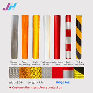 Rollo de película reflectante de vinilo reflectante autoadhesivo de grado de diamante/pegatina para señales de <span class=keywords><strong>información</strong></span> de carretera - Product Image 2
