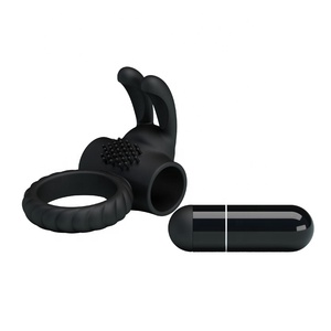 Mannelijke Vibrerende Haan Ringen Tijd Blijvende Penis <span class=keywords><strong>Ring</strong></span> Voor Mannen Konijn Vibrator Clitoris Stimulatie Seksspeeltje - Product Image 4
