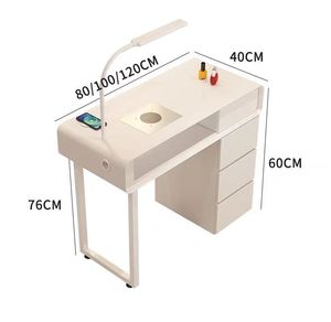 Table et chaise de manucure pour salon, économique, pour une ou deux personnes, table de manucure de luxe légère, multifonctionnelle, poste de travail pour manucure - Product Image 5