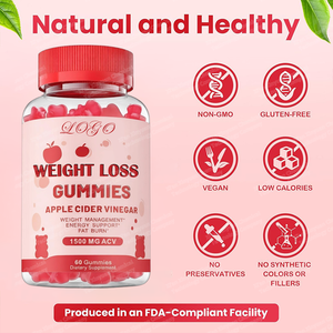 Gomitas de Vinagre de Sidra de Manzana Orgánicas de Fórmula Experta, Fabricación OEM, Marca Privada, Vitamina B12/B9, Antioxidante para Adultos, Refuerzo Inmunológico - Product Image 2