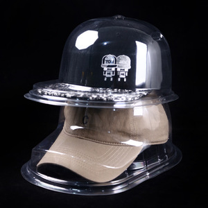 Boîte de présentation pour casquette de baseball en <span class=keywords><strong>PVC</strong></span>, <span class=keywords><strong>couvercle</strong></span> en plastique transparent, étui d'emballage pour casquette incurvée - Product Image 3