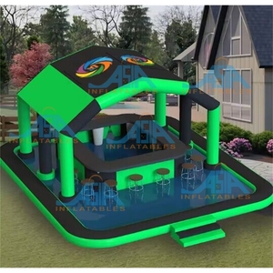 <span class=keywords><strong>Coolest</strong></span> Đen Inflatable hồ bơi thanh Float Inflatable quán rượu Nhà lều thổi lên hồ bơi thanh - Product Image 2