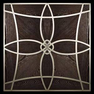 Suelo de Parqué de Madera Personalizado con Incrustaciones de Latón - Ingeniería de 15 mm de Espesor, Instalación <span class=keywords><strong>Flotante</strong></span>, Diseño Moderno para Uso en Interiores - Product Image 1