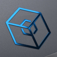 Autocollant de transfert de lettres en métal 3D personnalisé en cuivre nickelé, autocollant de logo doré