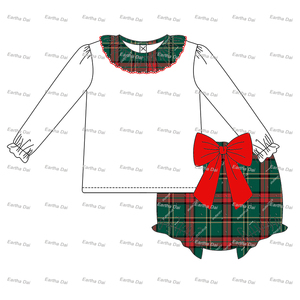 New Born Baby <strong>Girl</strong> Clothes Flannel Tartan Infant Clothes Romper Sets Baby Boys and <strong>Girls</strong> <strong>Jumper</strong> Sets <strong>Christmas</strong> - Product Image 6