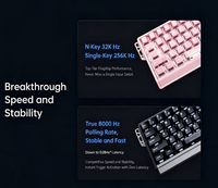 ATK 60RX Mechanical Gaming Keyboard 61Keys Wired RGB Hall Effect Magnetic Switch Hot-Swappable Wired Magnetic
