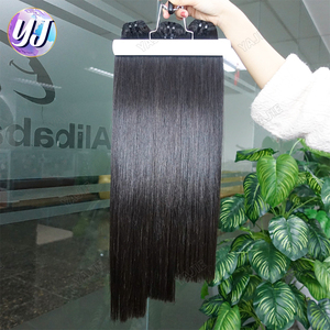 100 % <span class=keywords><strong>Cheveux</strong></span> Humains Vierges Vietnamiens SDD Double Tirage Lisses Raides Paquets de Tissage et d'Extension avec Closure - Product Image 2