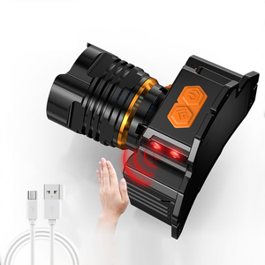 2025 New Torch ánh sáng đầu đèn câu cá săn bắn ánh sáng màu đỏ cảnh báo LED sạc Led zoom đèn pha - Product Image 3