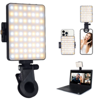 Lumière d'appoint pour photographie et selfie, 10W de puissance maximale, modes réglables 2700-6500K, batterie intégrée, autonomie ultra longue, lumière vidéo