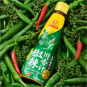 Nước sốt cay ớt xanh và hạt tiêu nước sốt cay nước sốt nóng từ Trung Quốc trong chai bao bì - Product Image 2