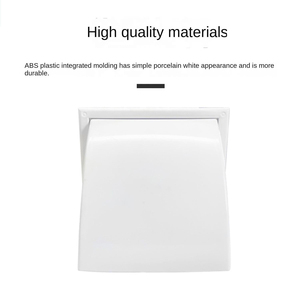 Capot de ventilation extérieur en plastique ABS, résistant à la pluie, pour système d'air frais, ventilateur d'évacuation, couvercle de ventilation extérieur avec conception coupe-<span class=keywords><strong>vent</strong></span> - Product Image 5
