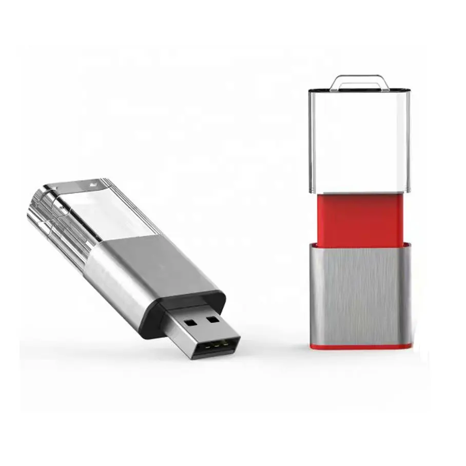 Özel 3D Logo akrilik kristal USB 3.0 Flash sürücü 8GB 16g 32GB 64GB Usb bellek çubukları