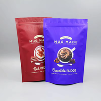 Op Maat Bedrukte 250G 500G Food-Grade Opstaande Zakjes Plastic Rits Pak Thee Koffie Verpakking Zak