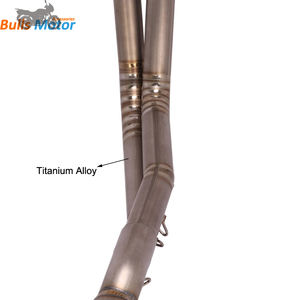 Système d'Échappement pour Moto BMW F650GS F700GS <span class=keywords><strong>F800GS</strong></span> Adventure, Tuyau Avant en Alliage de Titane - Product Image 4