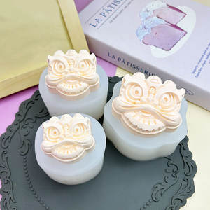 Chinesische Art Lion-Awakening Silikon form für Eis pudding Aroma therapie Dropping Gum Candle Plaster-Langlebiger <span class=keywords><strong>Gummi</strong></span> - Product Image 2