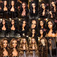 Pelucas de Cabello Humano con Encaje Frontal al por Mayor, Peluca HD Pre-Arrancada con Encaje Frontal 13x4, Rizada Ondas de Agua, Fabricante OEM