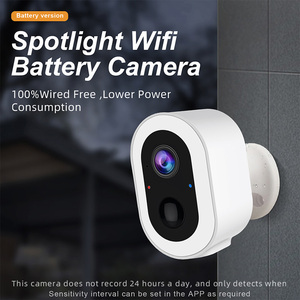 安全Camara De Seguridad Vigilancia户外无线充电3MP小型全彩WiFi Onecam家用电池摄像头闭路电视 - Product Image 2