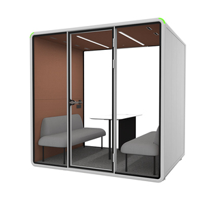Cabine de bureau moderne insonorisée avec éclairage LED pour immeubles de bureaux - Product Image 5