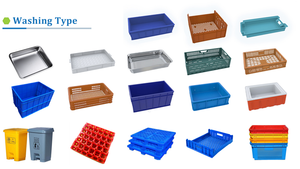 11 Commercial Automatic Industrial Washing Machine Stainless Steel Tray <b>Crate</b>/Basket Cleaner <b>Plastic</b> Frame Equipment <b>Plastic</b> Tra - Product Image 3