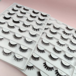 Mooie valse wimpers op maat gemaakte wimpersdoos volle stripwimpers wimpers groothandel - Product Image 5