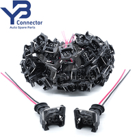 282189-1 TE Connectivity Konektor AMP 2 Pin Betina 48V Siap Pakai 2.8mm Konektor Tertutup Pigtail