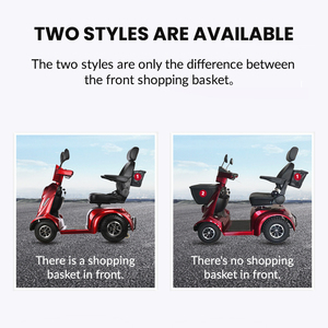Super Long Range Four-Wheel Electric Scooter Bicycle Folding Leisure Walk <strong>Rollator</strong> for Elderly Mobility Four-Wheel - Product Image 5