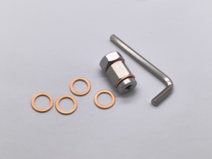 JXSS26001 Tapón <span class=keywords><strong>de</strong></span> Drenaje Magnético <span class=keywords><strong>de</strong></span> Acero Inoxidable para <span class=keywords><strong>Aceite</strong></span> <span class=keywords><strong>de</strong></span> Transmisión M14x1.5, Perno <span class=keywords><strong>de</strong></span> Drenaje Universal con Arandelas y Llave - Product Image 3