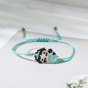 AHAYA Bohemian European American New Cute Cartoon Character Miyuki <strong>Hand</strong>-woven Beaded <strong>Bracelet</strong> for Women - Product Image 3