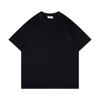 T-shirts unisexe imprimés à col rond pour hommes, 260g, 100% coton, double tricot, coupe ample et oversize, manches courtes, vente en gros