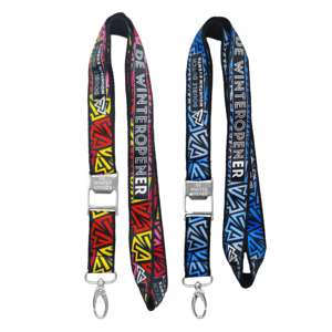 Custom Heat Transfer Printed Soft Black With Bottle Opener <b>Lanyard</b> - Product Image 1