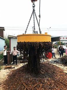 Afstandsbediening Elektromagneten Cirkelvormige Magnetische Schroot Metalen Hefmagneet Voor Ijzerschroot - Product Image 3